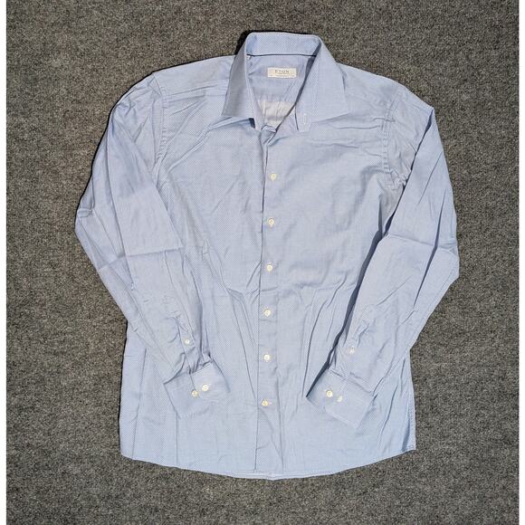Eton Shirt Mens Size 44 17.5 Contemporary Dress Button Up Long Sleeve - Picture 1 of 7